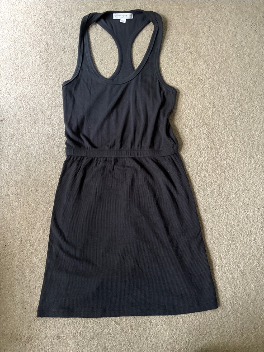 Spiritual Gangster Racerback Black Tank Dress